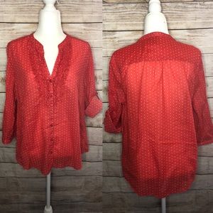 Lauren Conrad polka dot top